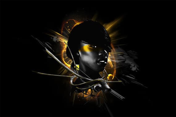 Abstract Composition Photoshop Lighting Effect