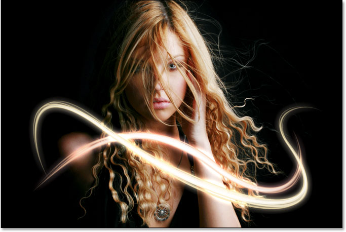 Add Light Streaks to a Photo with Photoshop