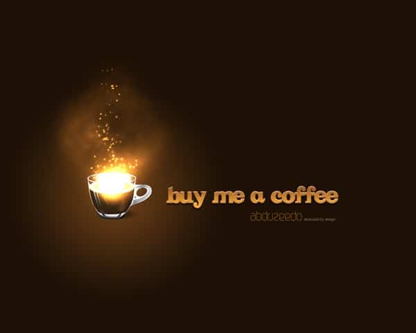 Amazing Coffee Photoshop Light Effect