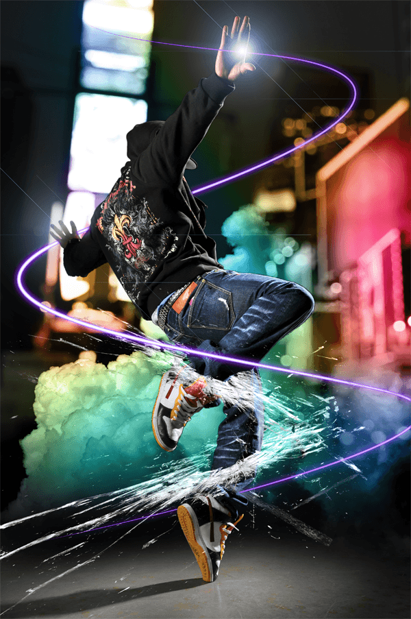 Dazzling Dance Photo Manipulation