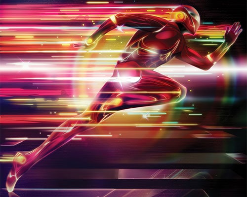 Glowing Superhero Photoshop Lighting Effects