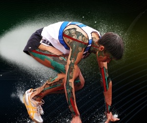 Futuristic Athlete Graphic Photoshop Effect