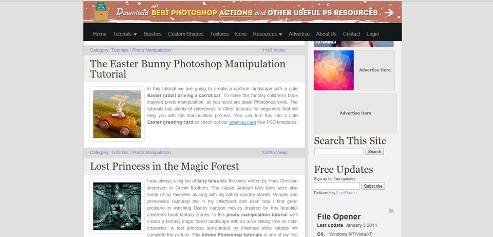 PSD Dude Photoshop Tutorials Website