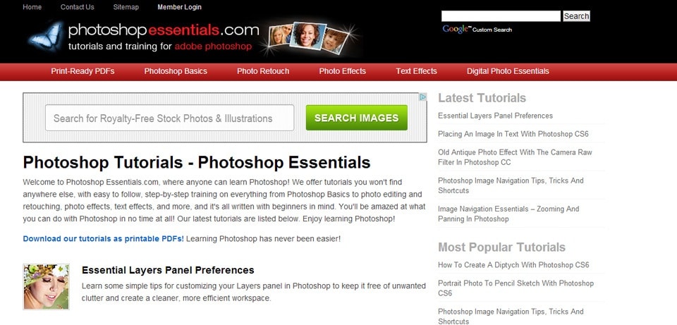 PhotoshopEssentials Photoshop Tutorials Website