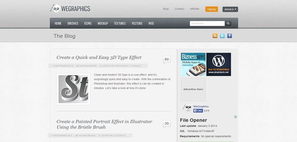 WeGraphics Photoshop Tutorials Website
