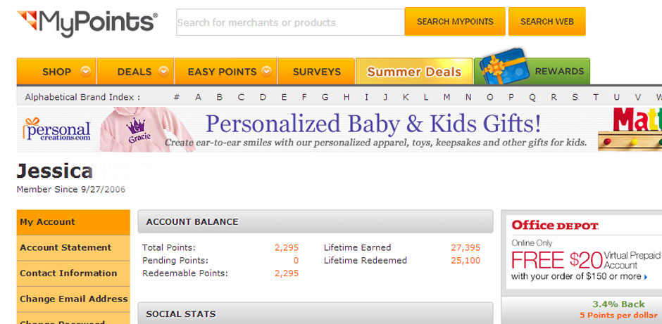 MyPoints Review Lifetime Points