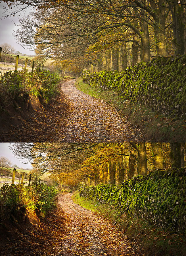Dodge and Burn Tool Landscape Photoshop Effect Tutorial