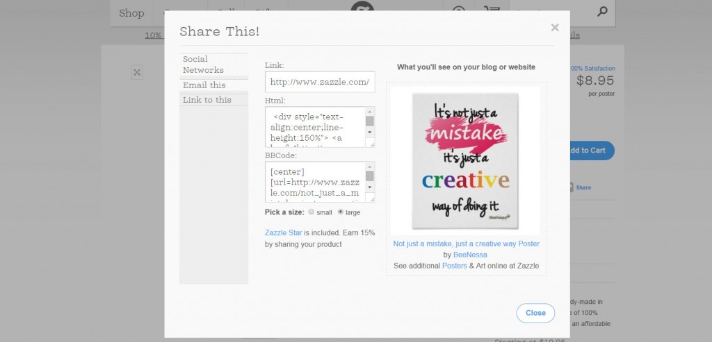 How to Sell Zazzle Products on Your Own Site 8