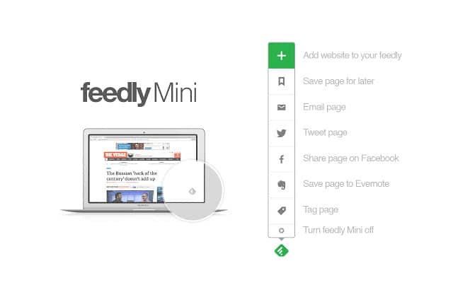 Feedly Mini Chrome Extension