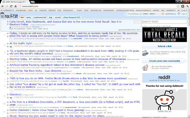 Reddit Chrome Extension