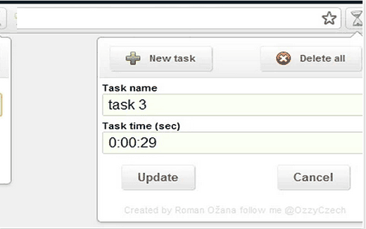 Simple Time Track Chrome Extension