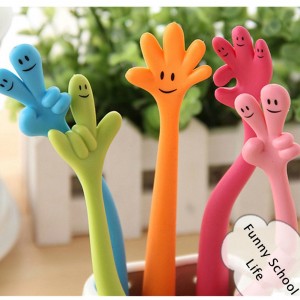 Just Life Kids Gifts Funny Bending Hand Gesture Ballpoint Pen Office Gift Ideas