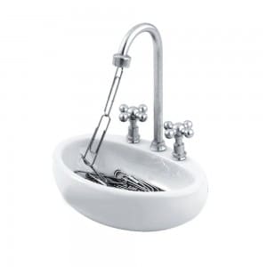 Paper Clip Holder - Kitchen Sink Design by Decodyne Office Gift Ideas