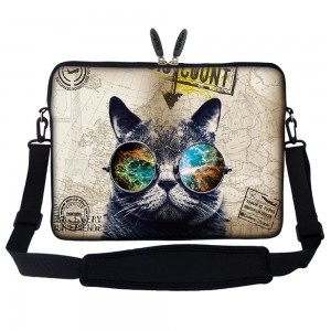 Meffort Inc 15 15.6 inch Neoprene Laptop Sleeve Bag Carrying Case with Hidden Handle and Adjustable Shoulder Strap - Cool Laptop Bags