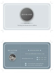 Circles and Lines in Grays Examples of Professional Business Card Designs