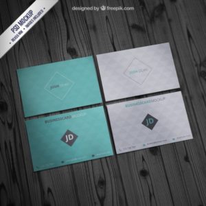 Geometric Pattern Examples of Professional Business Card DesignsCard