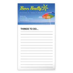 bic business card magnet with 50 sheet notepad inexpensive promotional product ideas