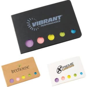 recyclable sticky flag booklet inexpensive promotional product ideas
