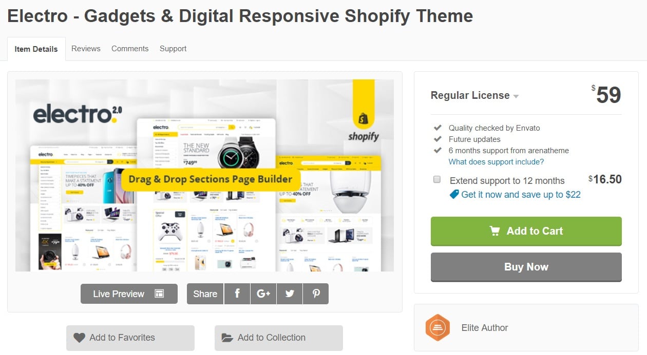 Electro Best Premium Shopify Themes