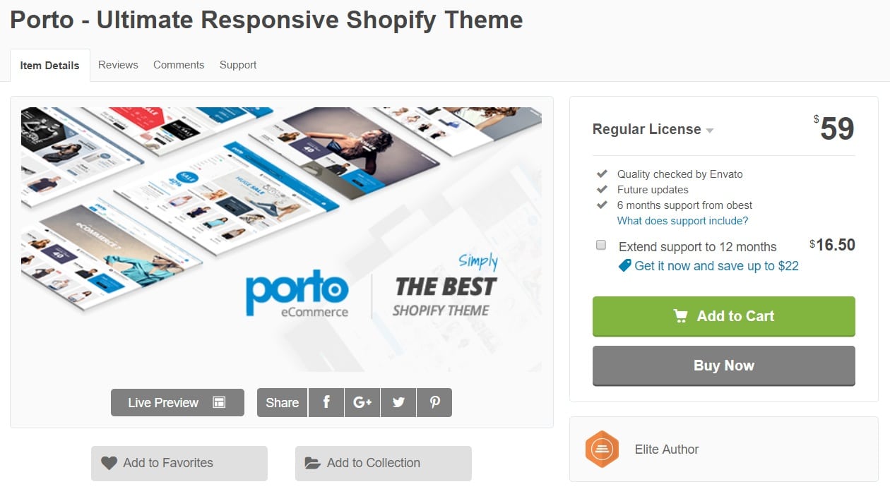 Porto Best Premium Shopify Themes